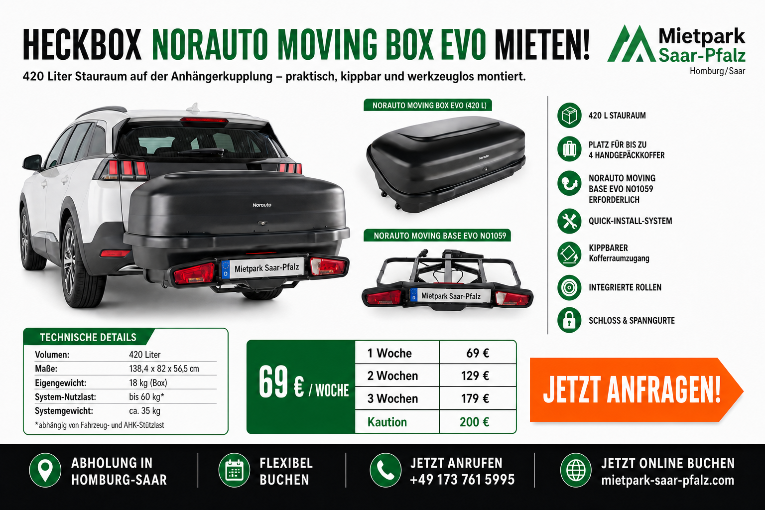 Norauto Moving Box Evo 420 L