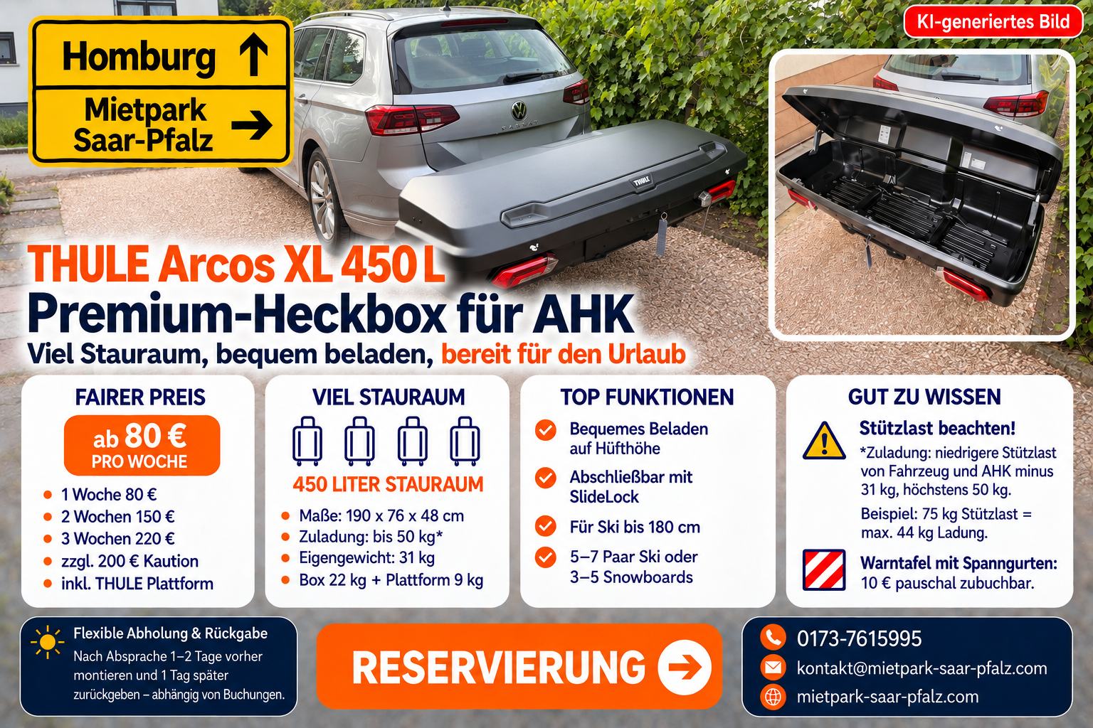 Premium Heckbox THULE Arcos XL - Vorschaubild 1 von 5